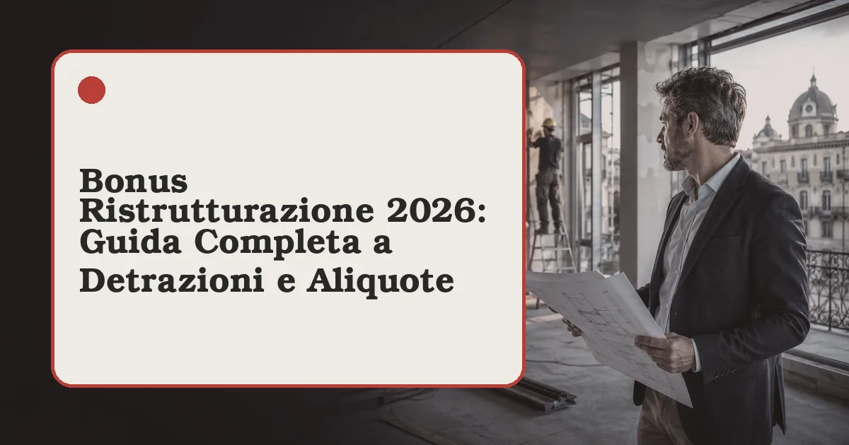 Bonus & Fisco · Guida 2026